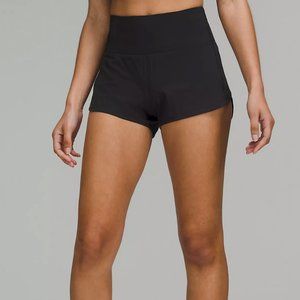 Lululemon Speed Up High-Rise Lined Short - Black, 2.5"